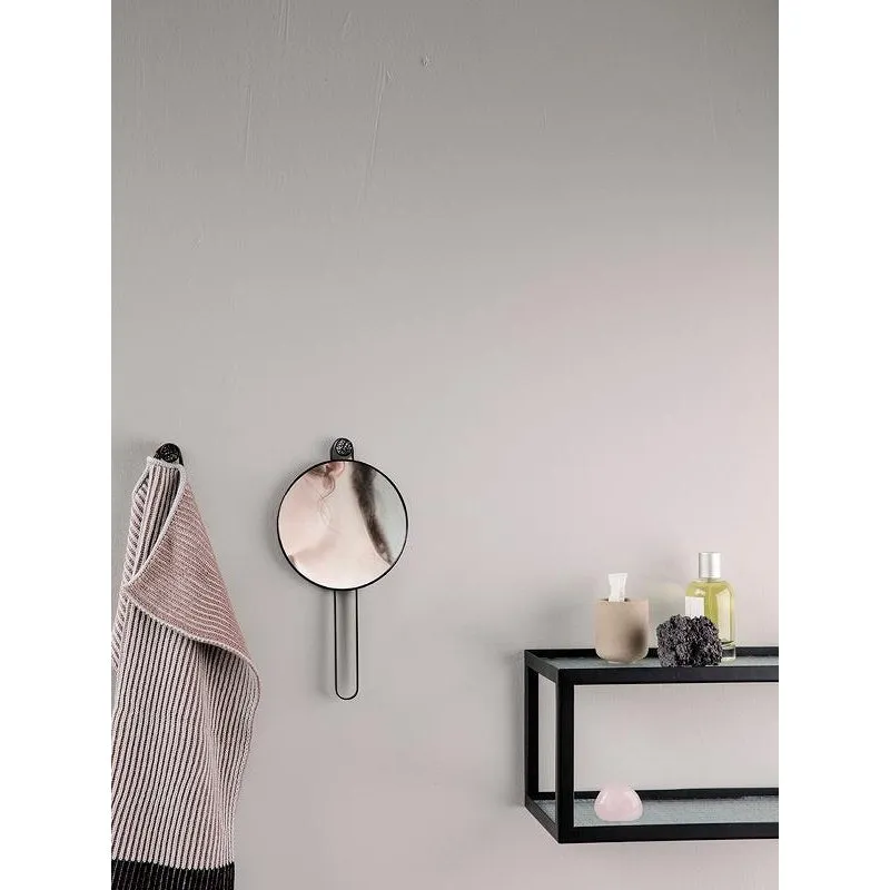 Ferm Living Poise Hand Mirror, Black