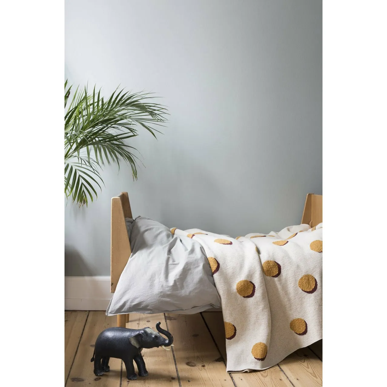 Ferm Living Rugs Natural Jute Black Dots, ø 100 Cm