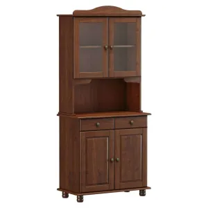 Finestra Rubi 2 2Door Buffet Hutch L880 x W430 x H1970mm Coffee No Warranty