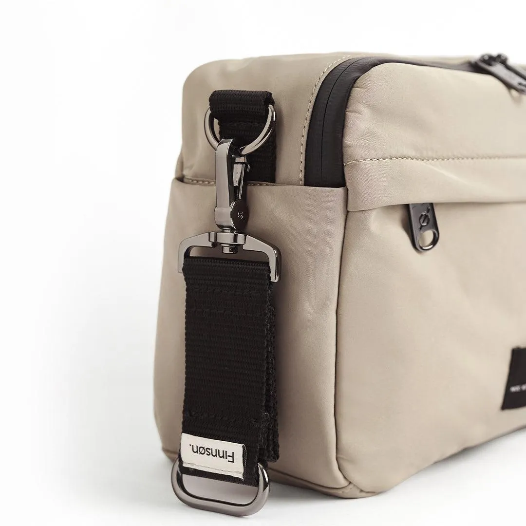 Finnson Frida Eco Stroller Organiser with Stroller Clips  - Taupe