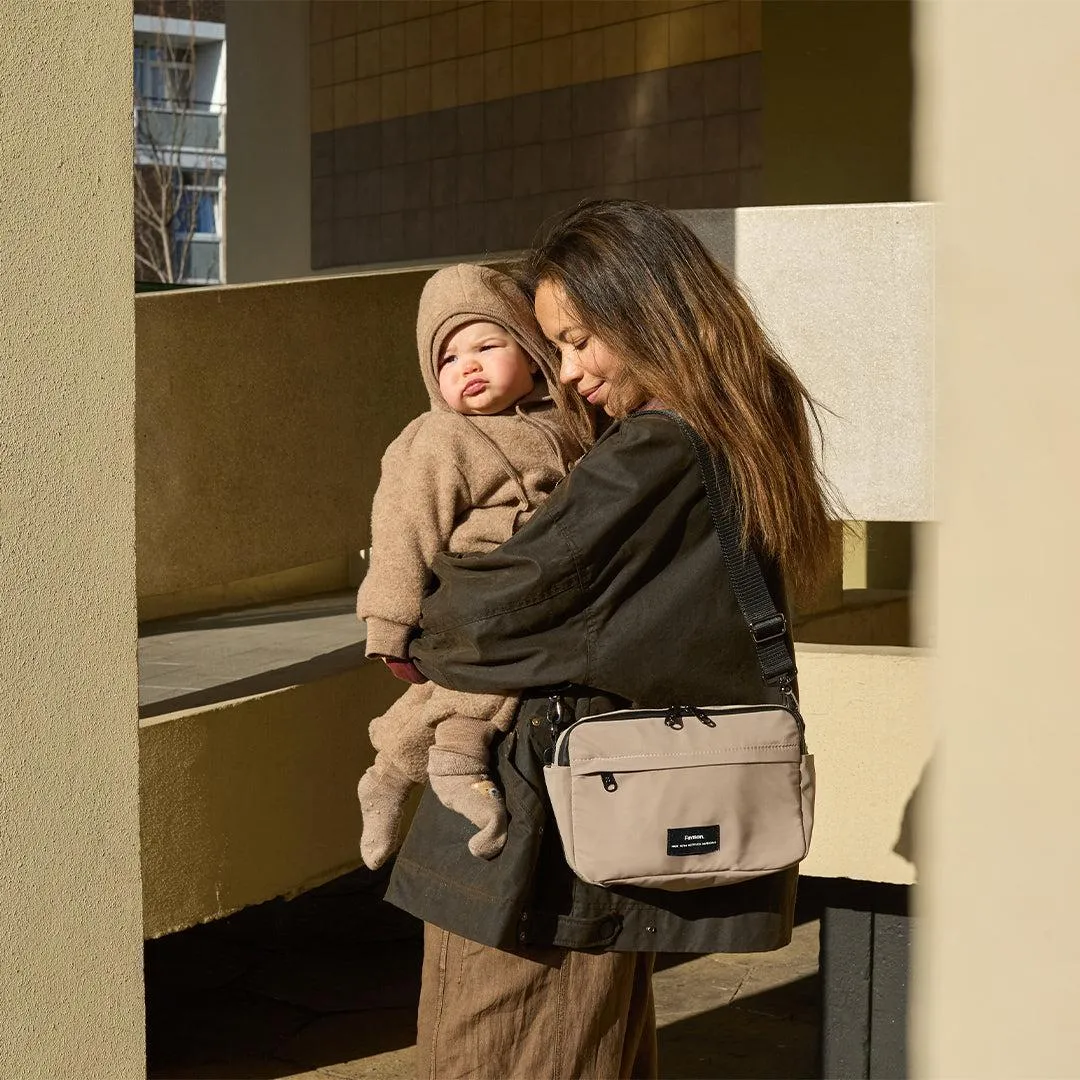 Finnson Frida Eco Stroller Organiser with Stroller Clips  - Taupe