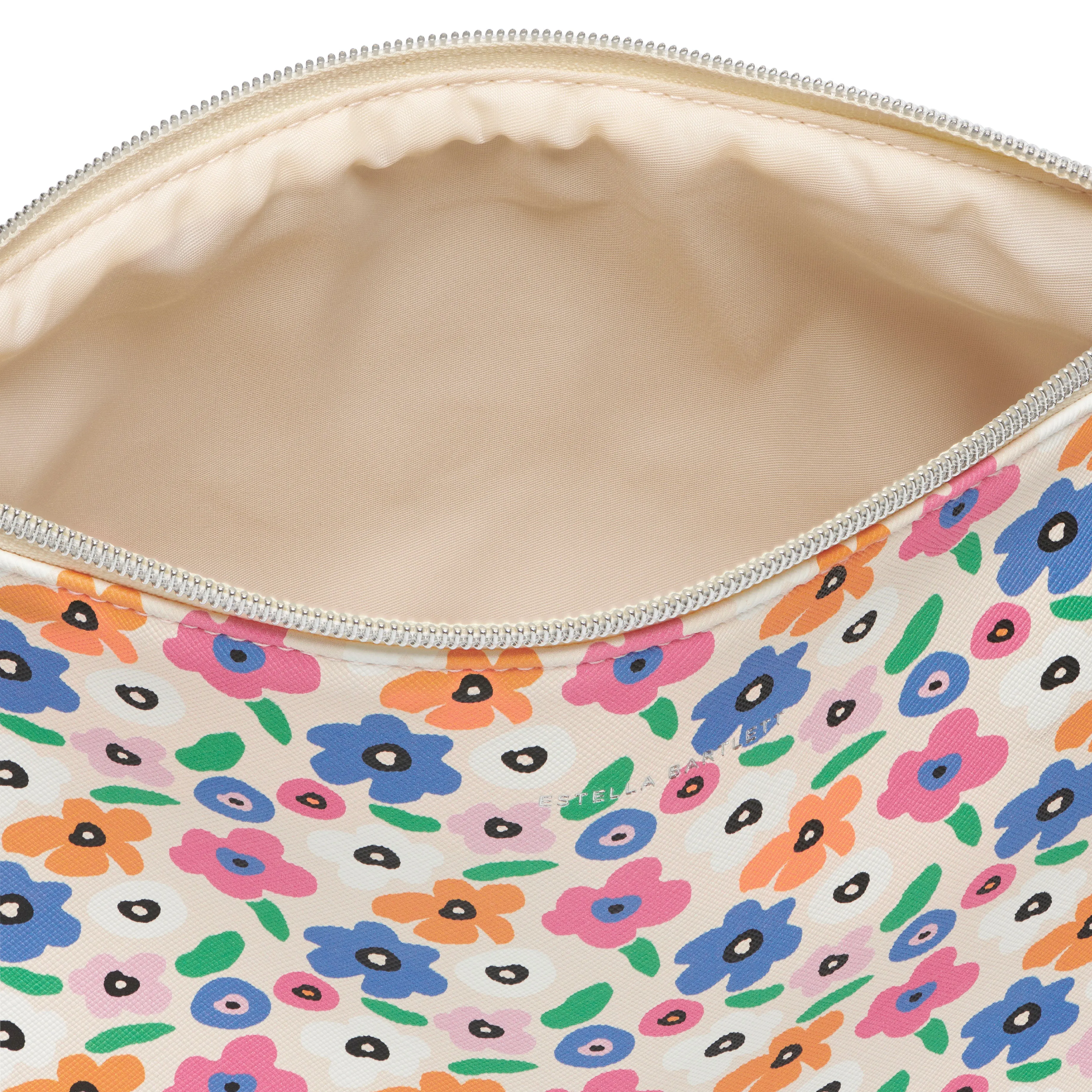 Floral Print Wash Bag | Vegan Leather