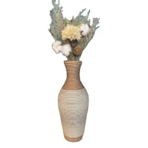 Flower Vase 40cm Grey/Brown