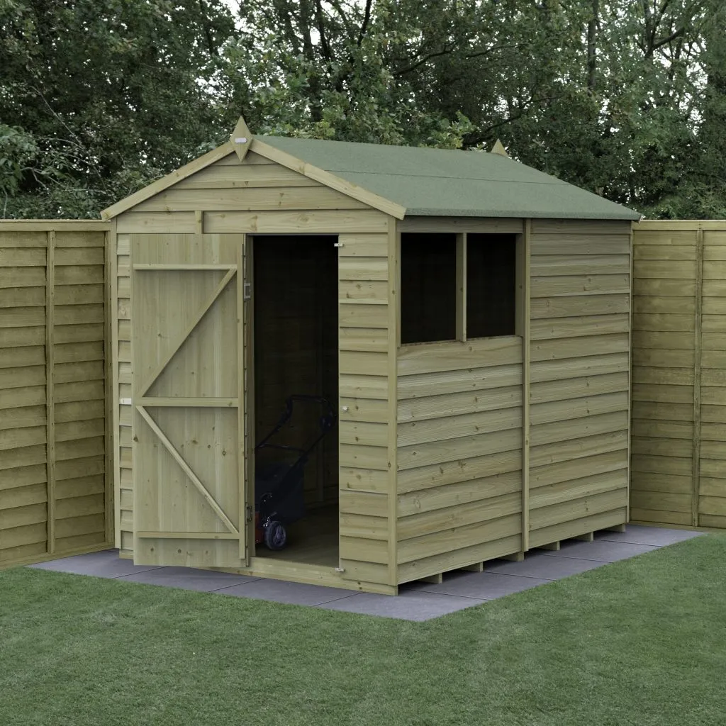 Forest Garden 4life Apex Shed 6x8 with 2 Windows