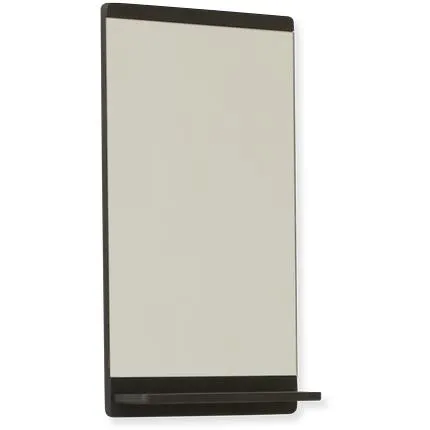 Form & Refine Rim Wall Mirror. Black Stained Oak