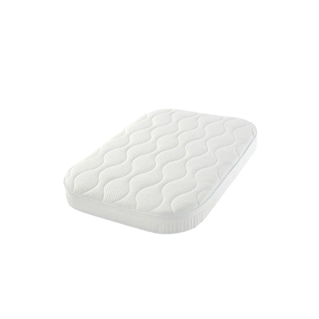 Gaia Baby Serena Mini Cot Mattress - 2 Piece   Cover - White