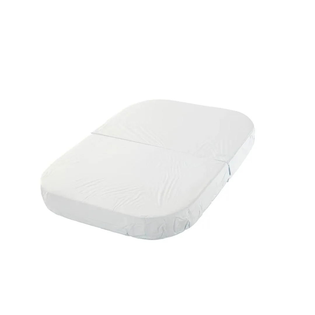 Gaia Baby Serena Mini Cot Mattress - 2 Piece   Cover - White