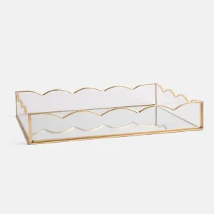 Glass Scallop Storage Tray | Gold