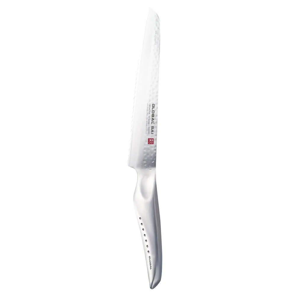 Global Sai M04 Bread Roll Knife, 17 Cm