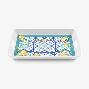 Guzzini | Flower & Lemon Rectangular Tray With Handles