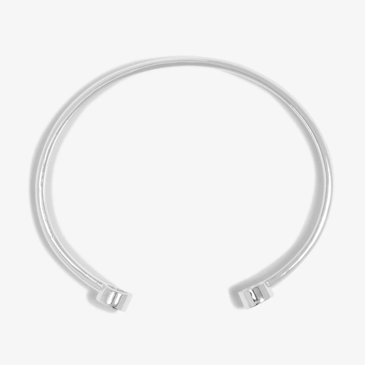 Halo Pearl CZ Bangle | Silver Plated
