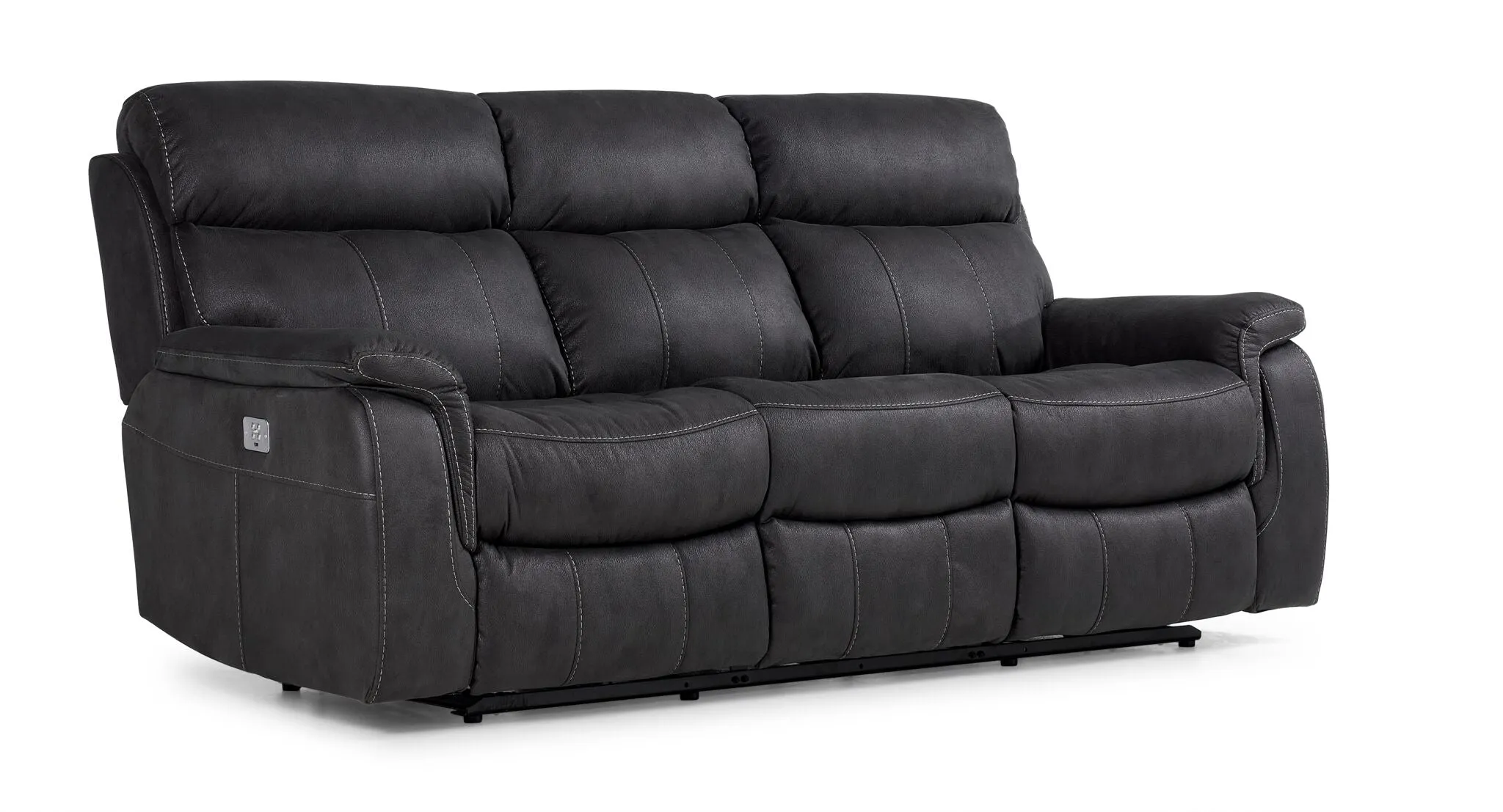 Haven Dual Power Reclining Sofa - Grey