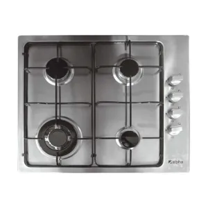 Home Basics 4B Gas Cooktop 60cm Stainless Steel