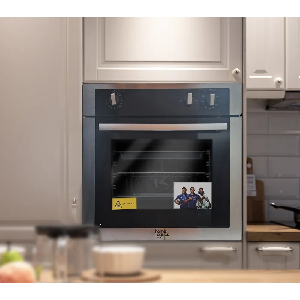 Home Basics Built-In Oven Gas 60cm Stainless Steel