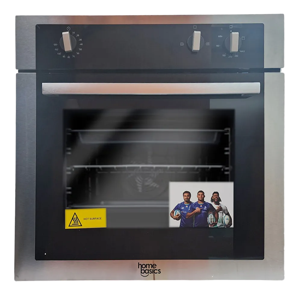 Home Basics Built-In Oven Gas 60cm Stainless Steel