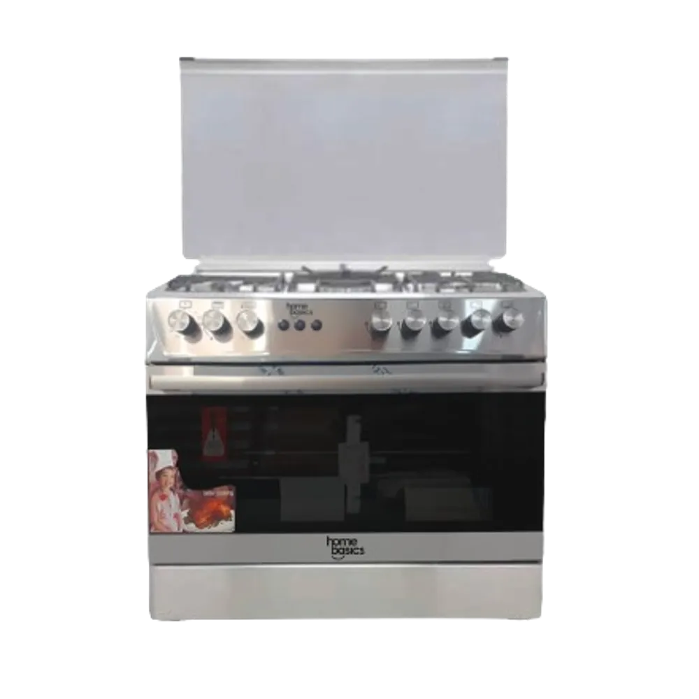 Home Basics Trendy Free Standing 5B Gas Cooker with Gas Oven 90cm Stainless Steel