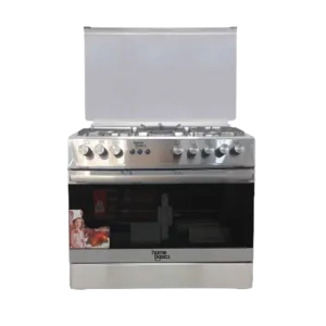 Home Basics Trendy Free Standing 5B Gas Cooker with Gas Oven 90cm Stainless Steel