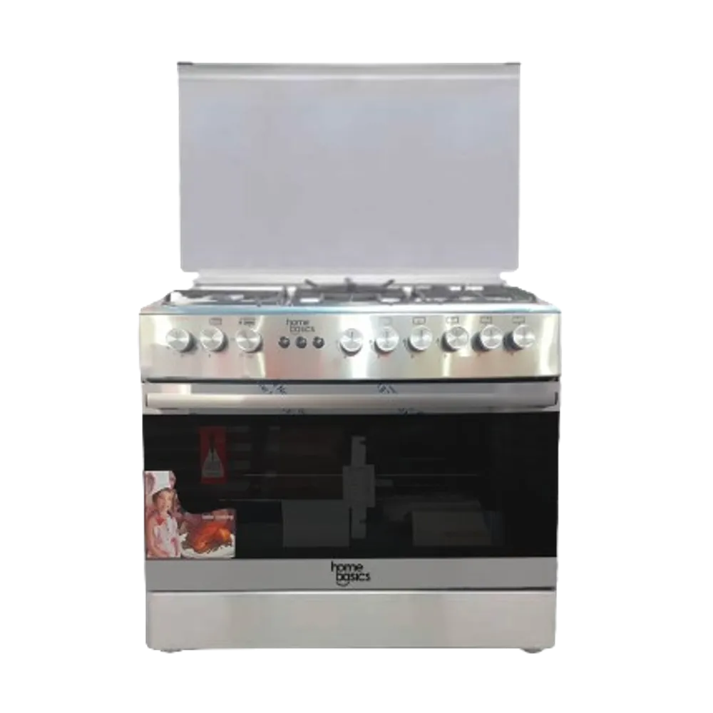 Home Basics Trendy Free Standing 6B Gas Cooker with Gas Oven 90cm Stainless Steel