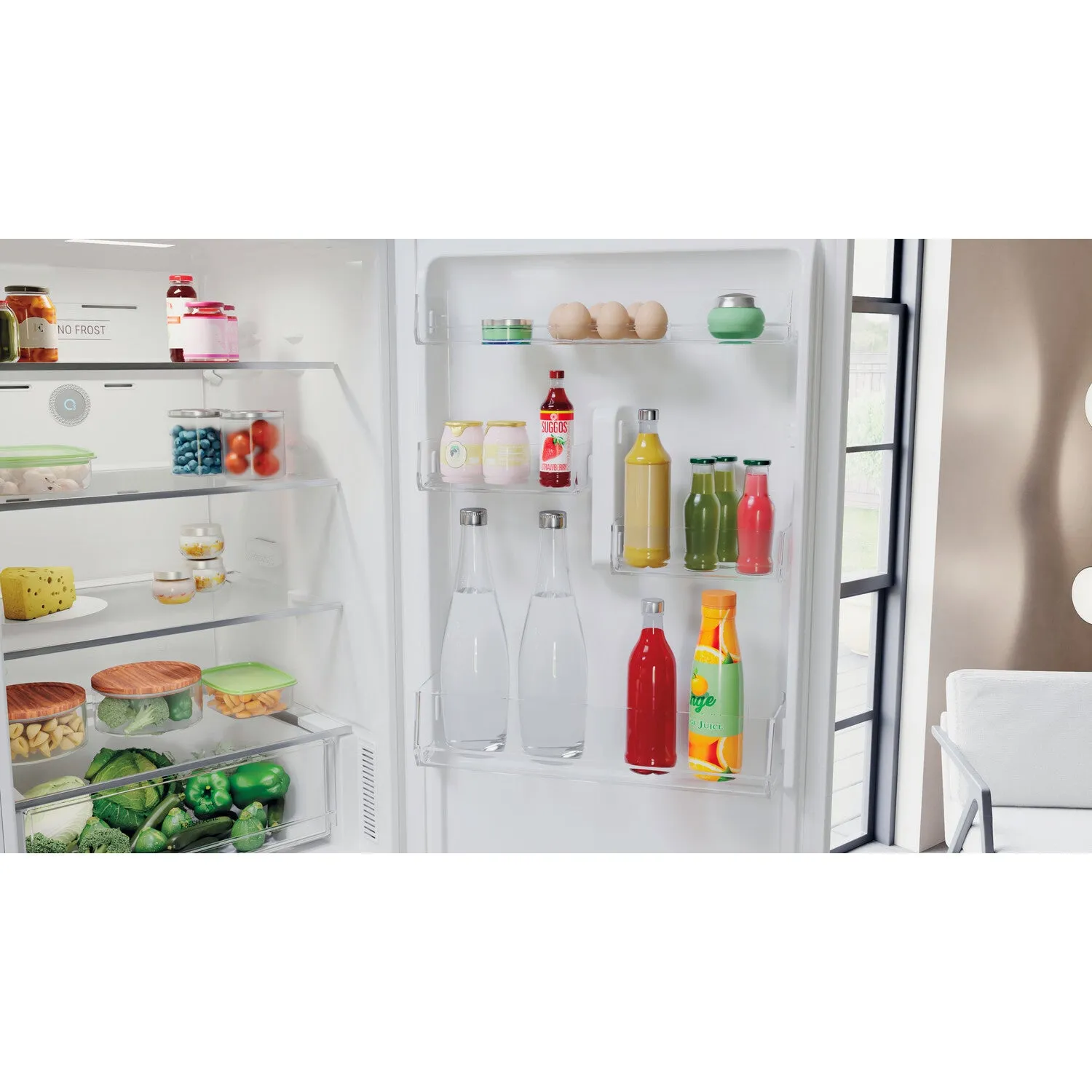 Hotpoint H7X 83A W Freestanding 230L Fridge Freezer - White, D Rated