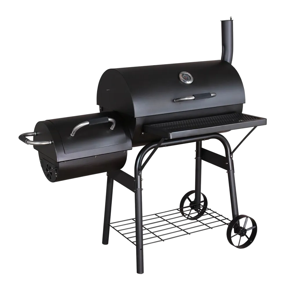 Jumbuck BBQ Smoker w/ Offset Sidebox
