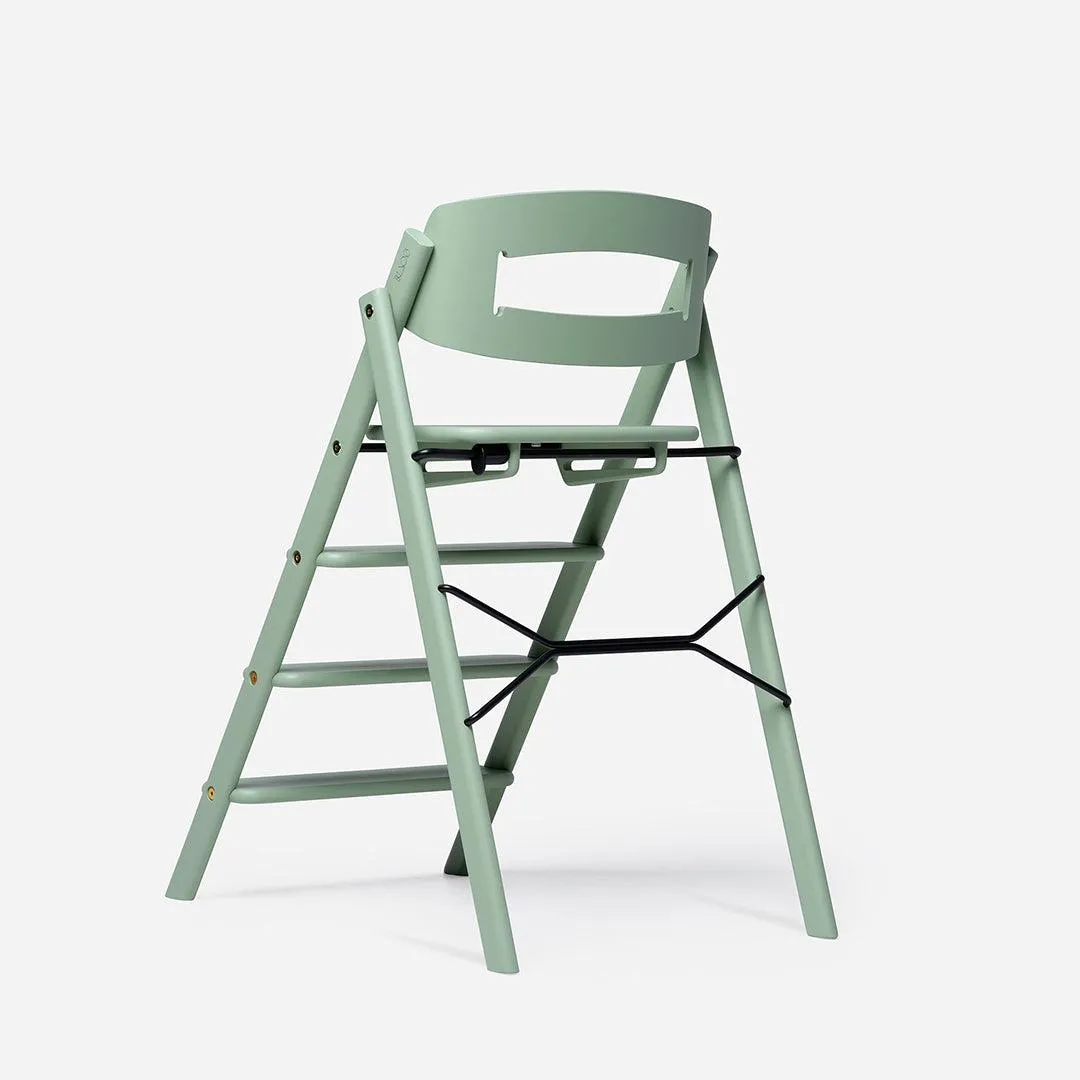 KAOS KLAPP Highchair - Beech - Pale Green