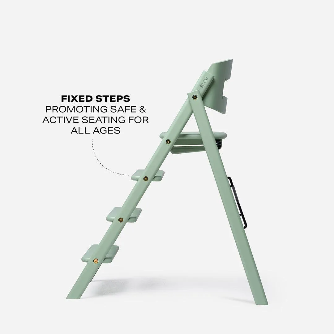 KAOS KLAPP Highchair - Beech - Pale Green