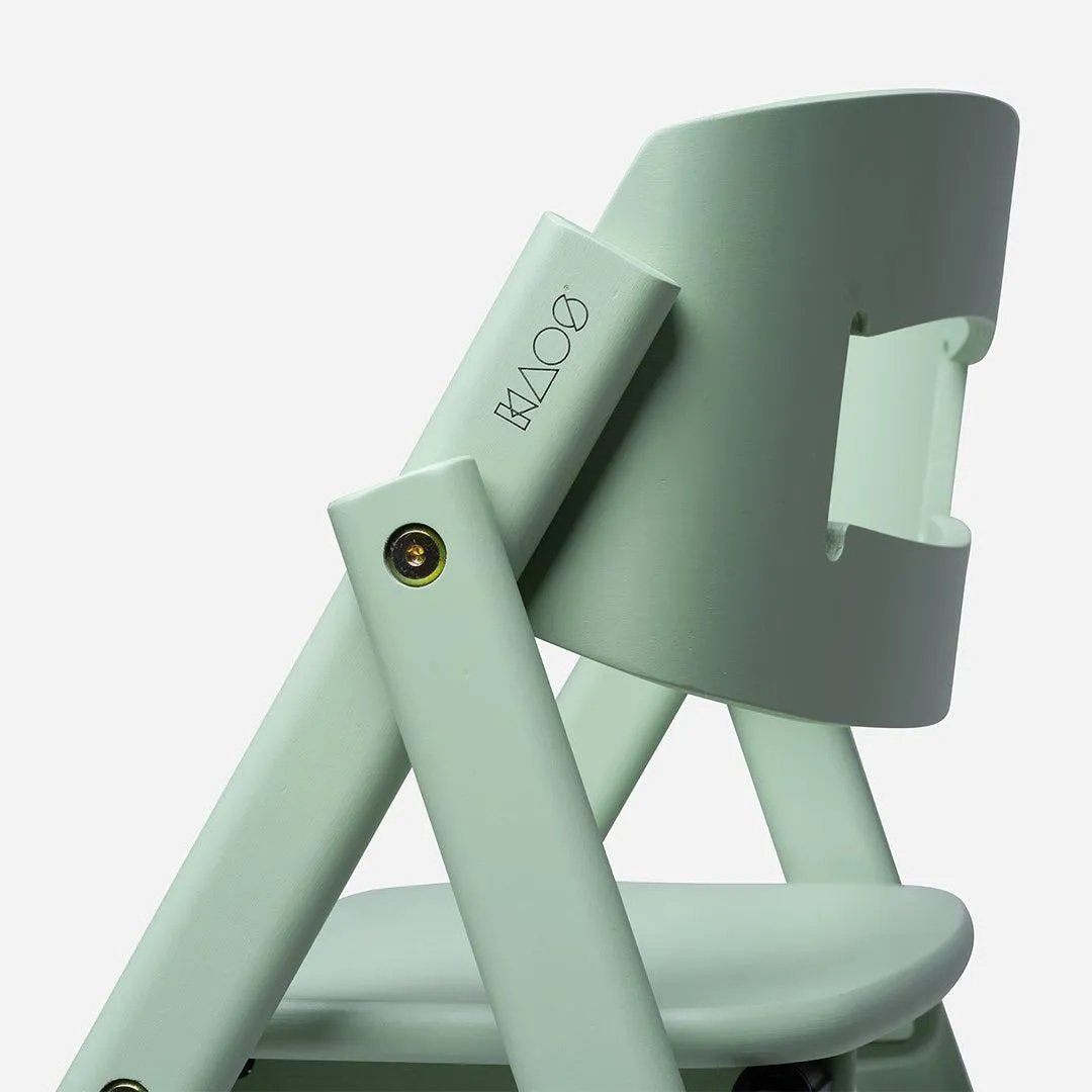KAOS KLAPP Highchair - Beech - Pale Green