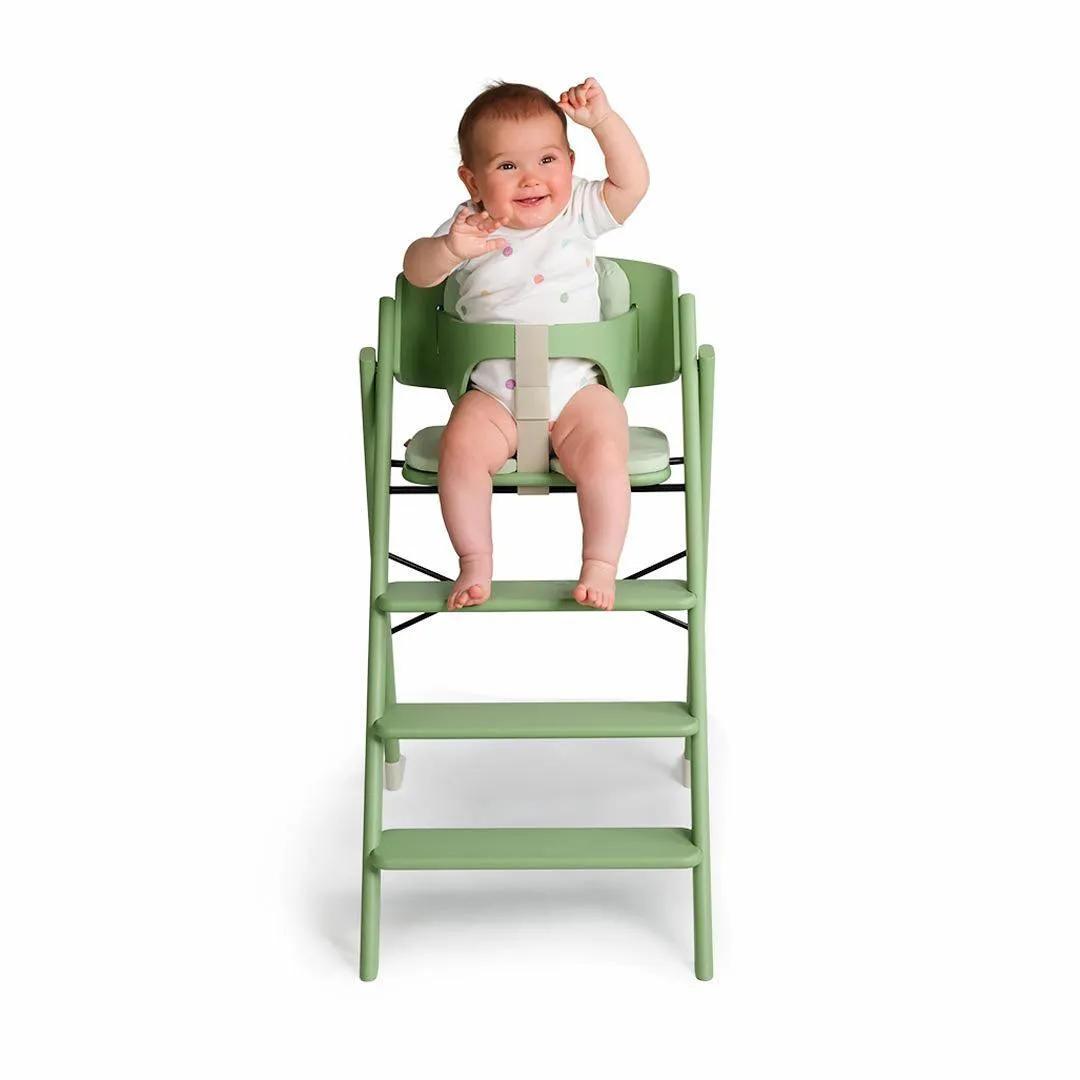 KAOS KLAPP Highchair - Beech - Pale Green
