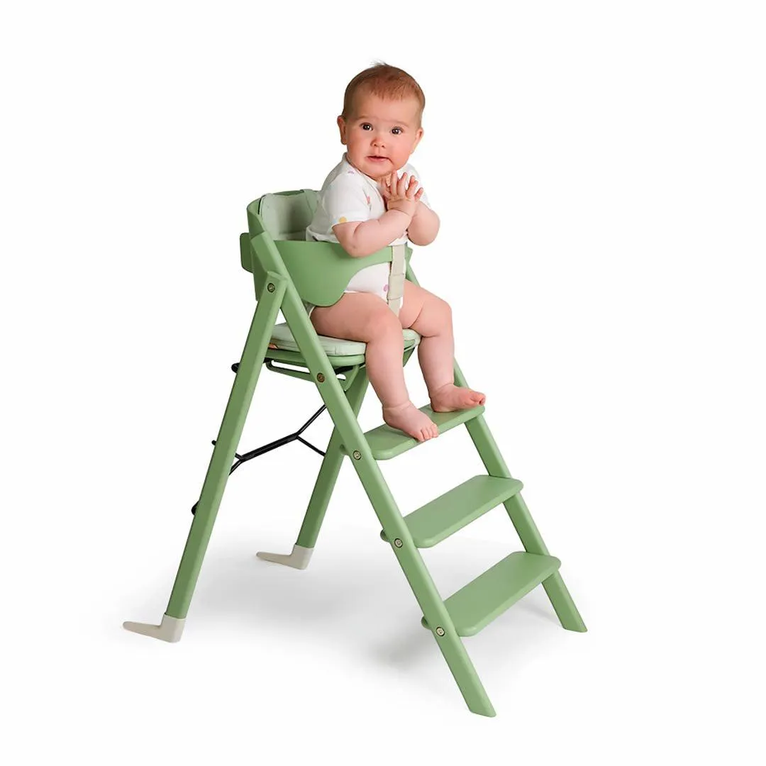 KAOS KLAPP Highchair - Beech - Pale Green