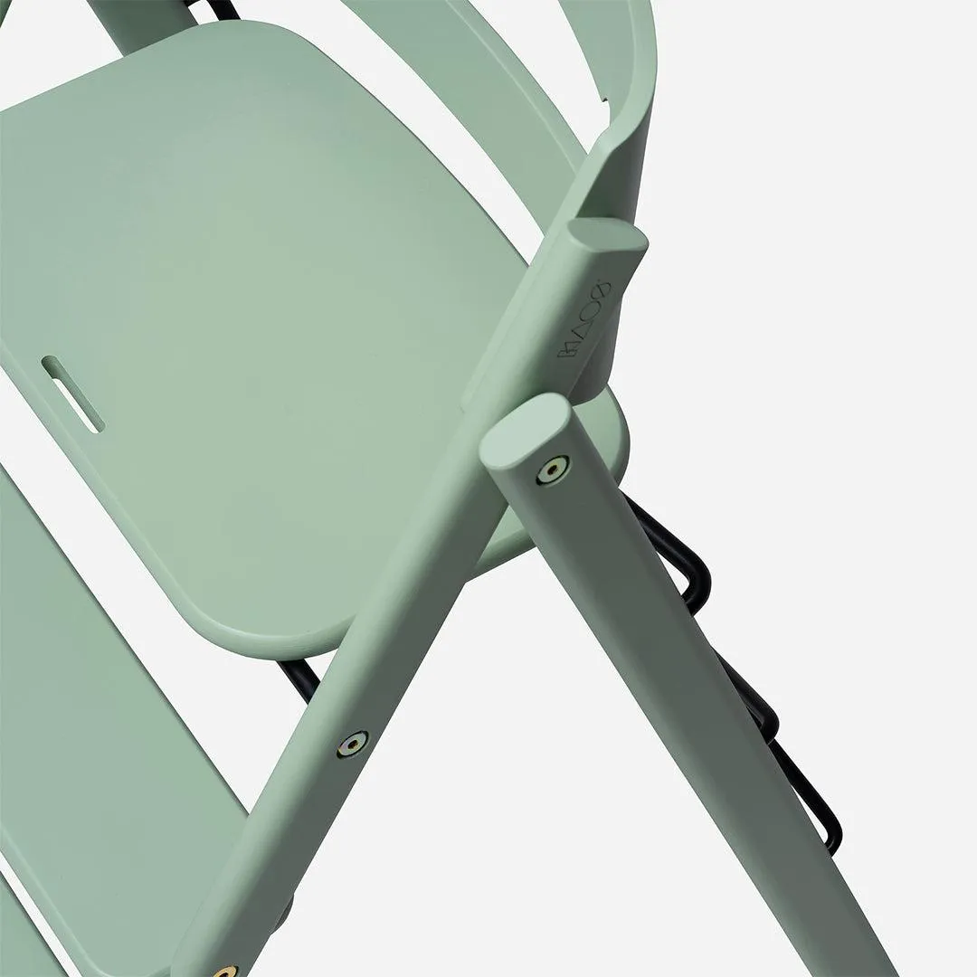 KAOS KLAPP Highchair - Beech - Pale Green
