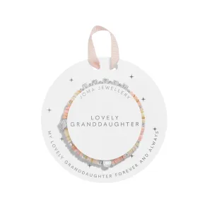 Kids' Happy Little Moments 'Lovely Granddaughter' Bracelet | Silver Plated
