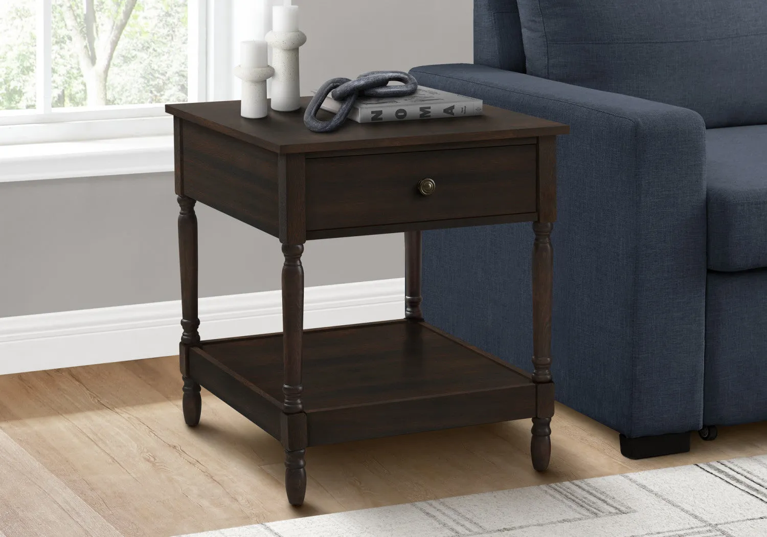 Kira Side Table - Walnut