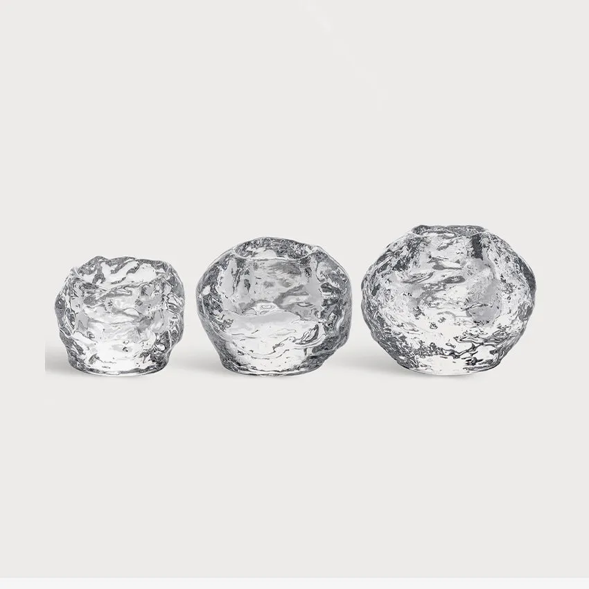 Kosta Boda | Snowball Votive 3-Pack