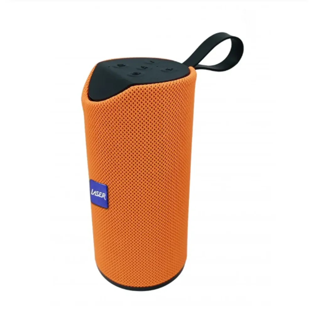 Laser Cylinder Bluetooth Speaker Orange