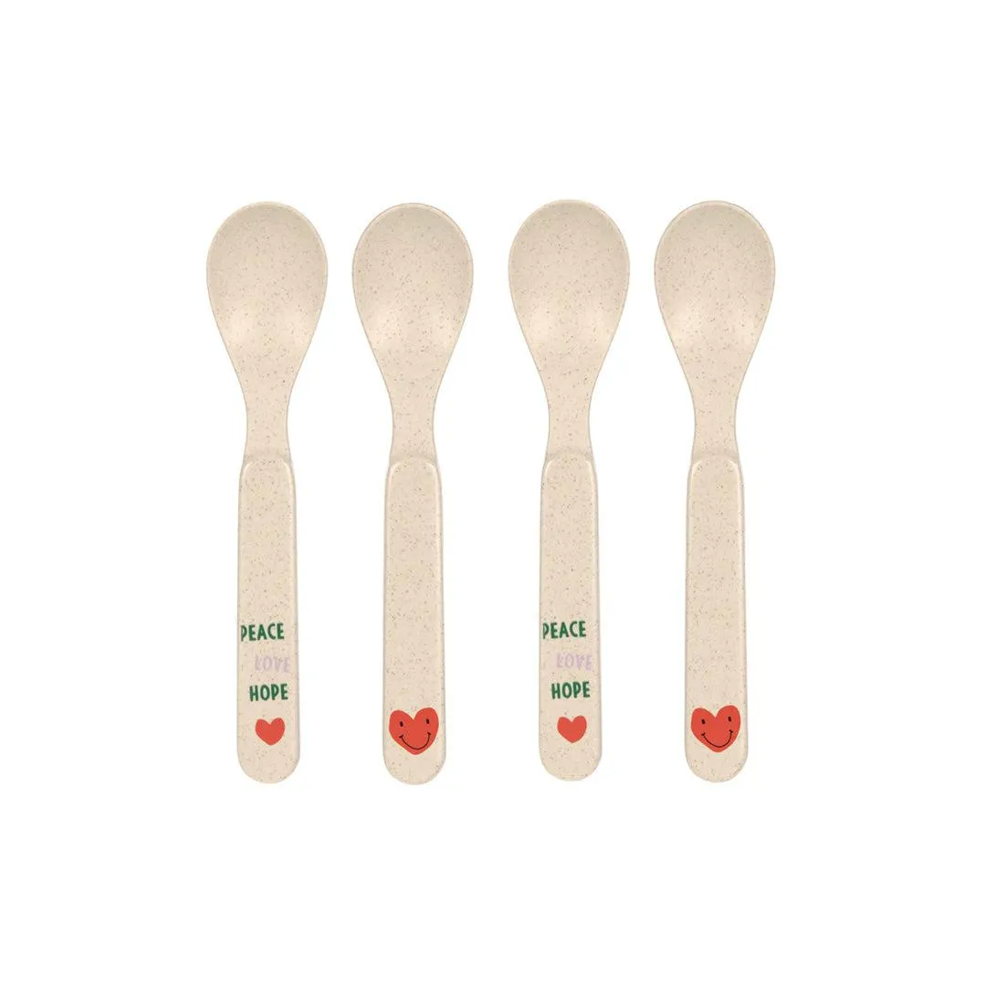 Lassig Cellulose Spoon Set - Happy Rascals - Lavender - Heart