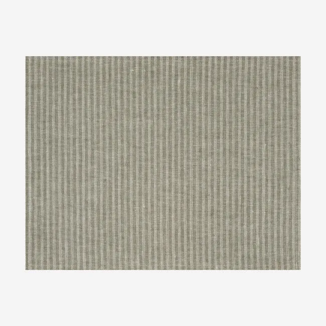 Le Jacquard Franais | Casual Stripes Coated Placemat - Green