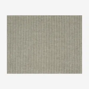 Le Jacquard Franais | Casual Stripes Coated Placemat - Green