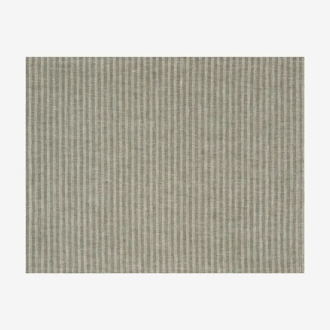 Le Jacquard Franais | Casual Stripes Coated Placemat - Green