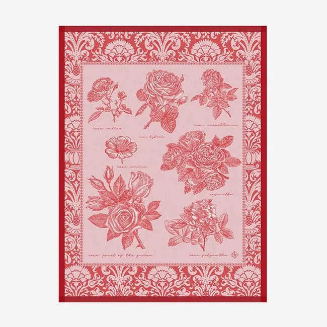 Le Jacquard Franais | Jardin des Roses Tea Towel
