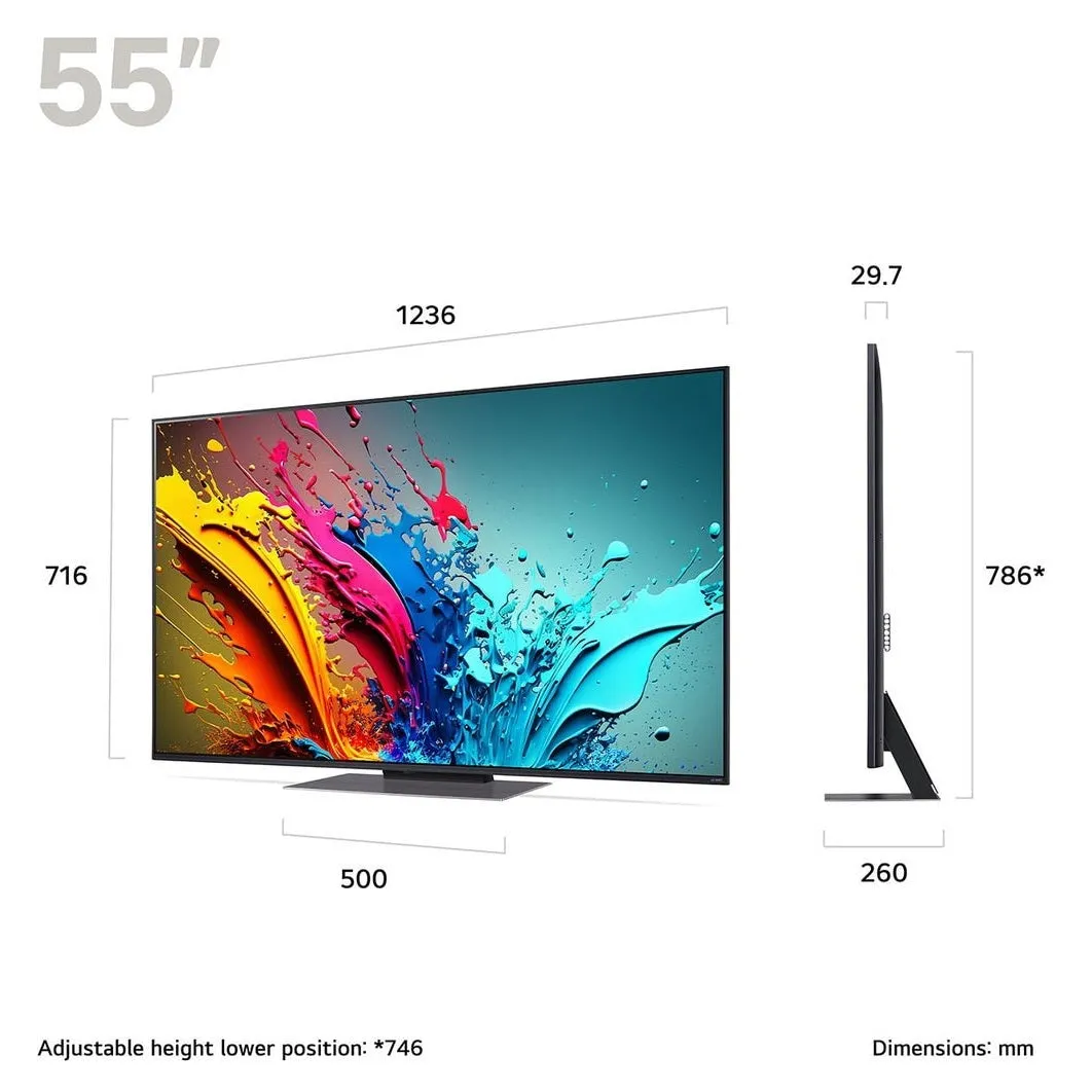 LG 55 Inch QNED87 QNED TV (2024) | 55QNED87T6B.AEK