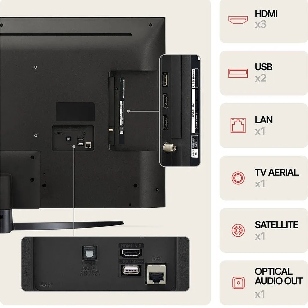 LG 55 Inch QNED87 QNED TV (2024) | 55QNED87T6B.AEK