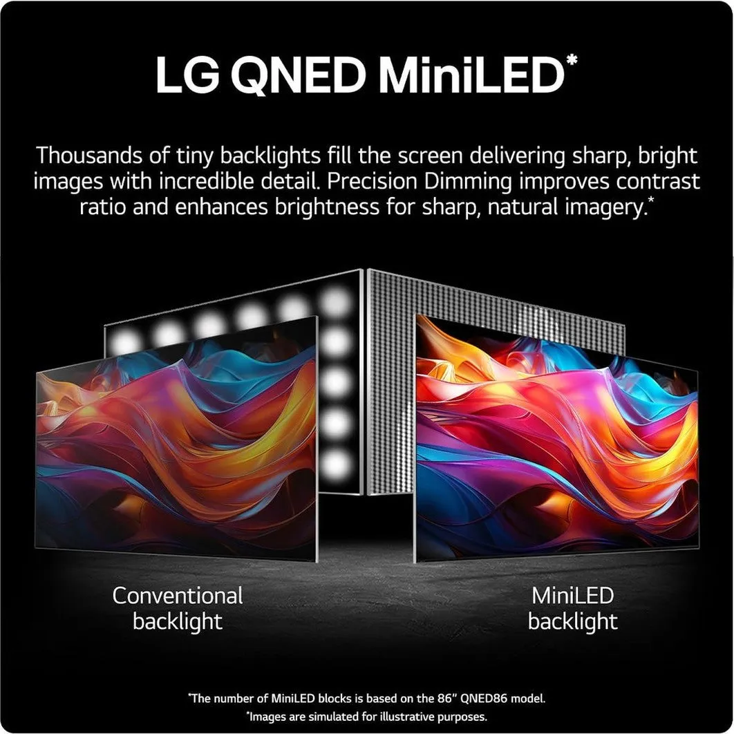 LG 86 Inch QNED91 QNED TV (2024) | 86QNED91T6A.AEK