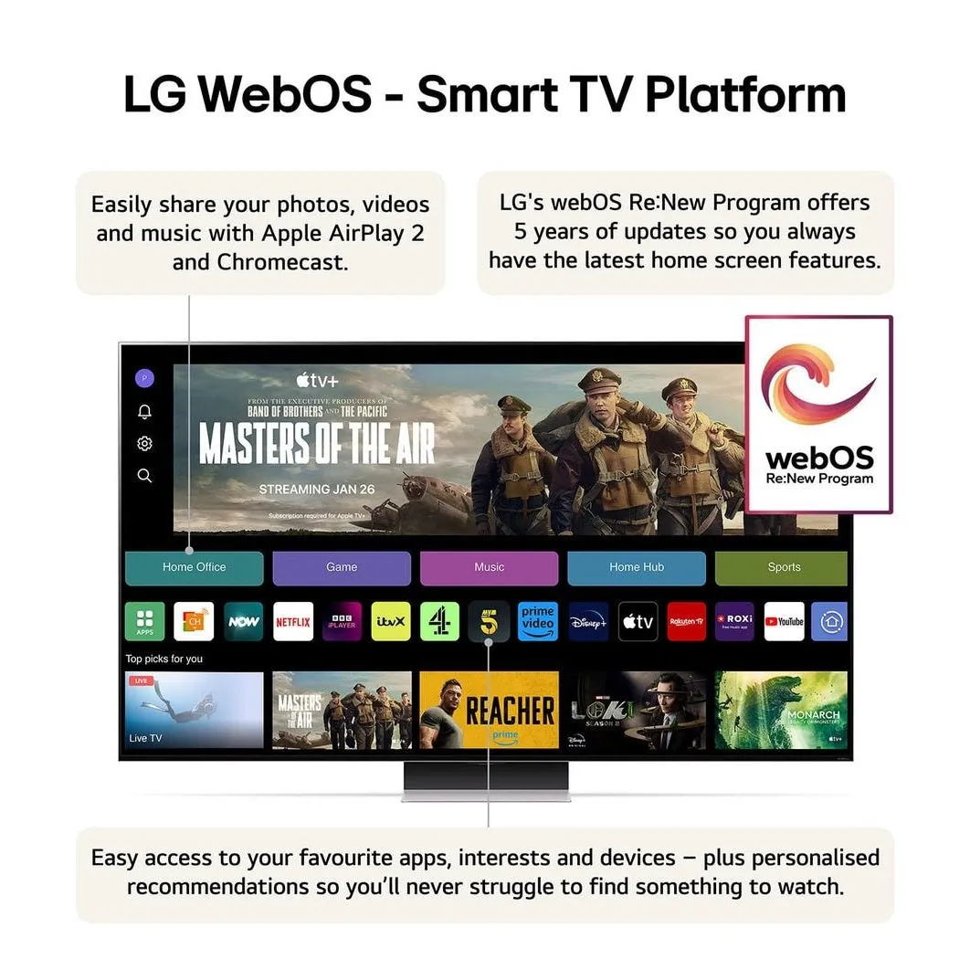 LG 86 Inch QNED91 QNED TV (2024) | 86QNED91T6A.AEK