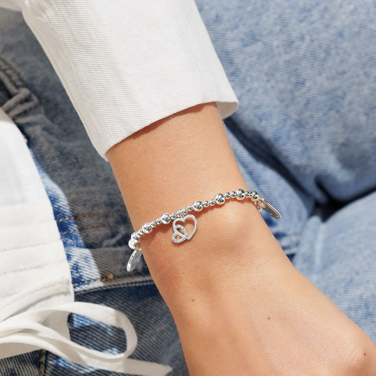 Life's a Charm 'Wonderful Mum' Bracelet | Silver Plated