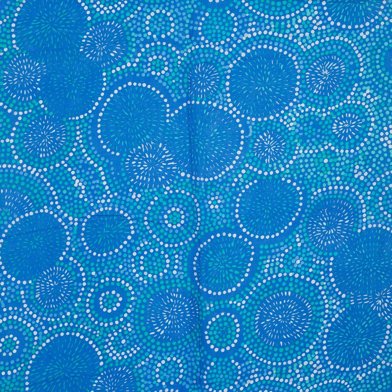 Lightweight Spot Mosaic Print Scarf | Blue