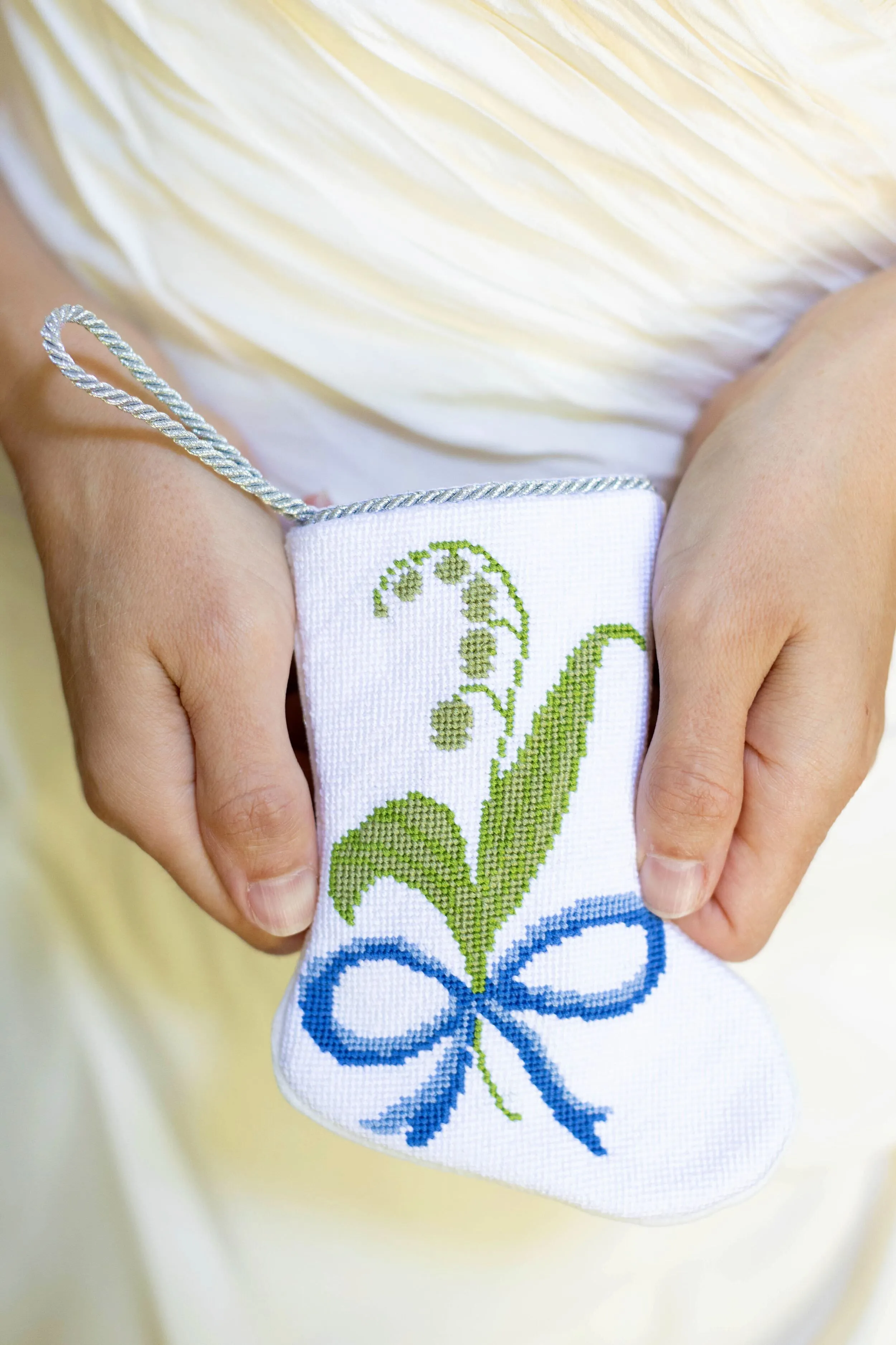 Lily of the Valley Christmas Mini Stocking
