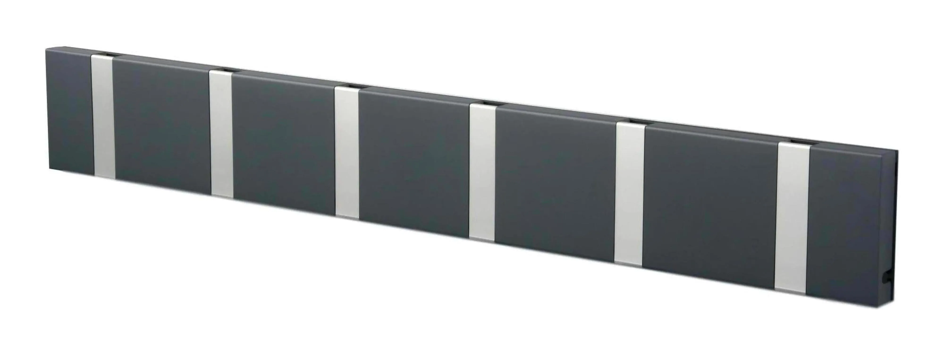 Loca Knax Horizontal Coat Rack 6 Hooks, Anthracite/Grey