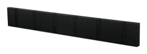 Loca Knax Horizontal Coat Rack 6 Hooks, Soft Black/Black