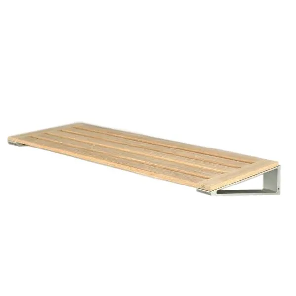 Loca Knax Shoe Rack 40 Cm, Oak Lacquered/Aluminium
