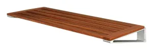 Loca Knax Shoe Rack 80 Cm, Mahogany/Aluminium